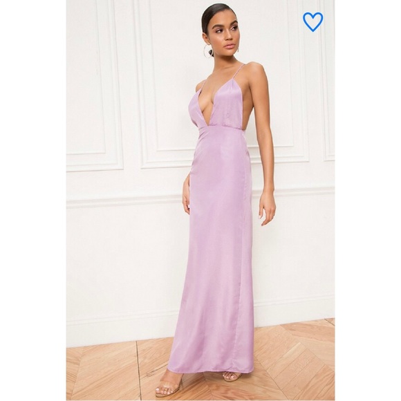 Superdown Azita Plunge Maxi Dress - Picture 1 of 8